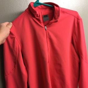 REI Made in USA Hot Pink Warm zip-up LS Top Women’s M